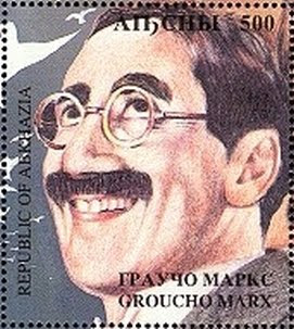 groucho marx stamp Abkhazia