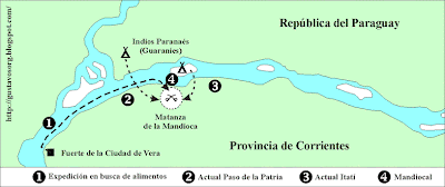 Croquis de la Matanza de la Mandioca