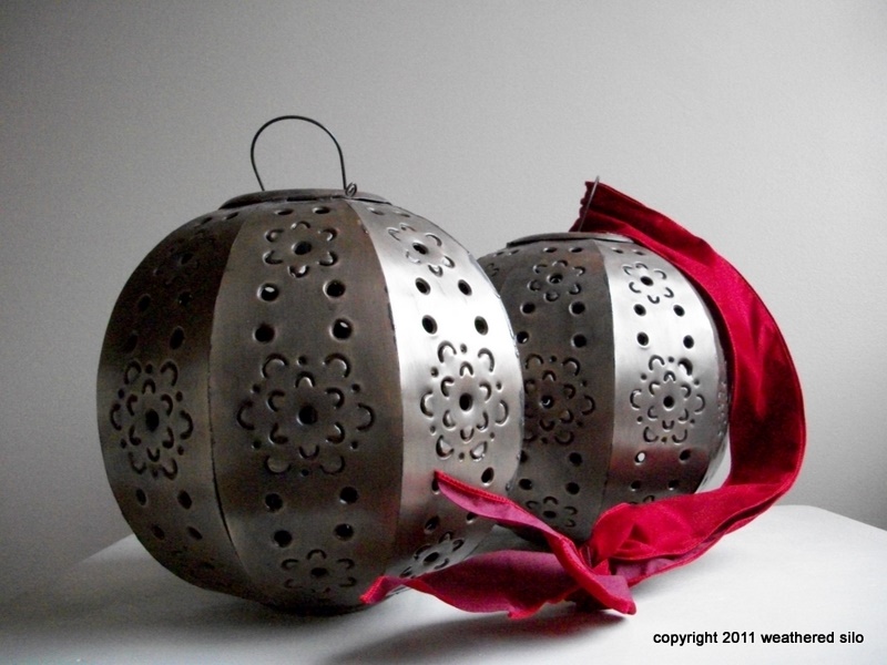 weathered silo: chinese new year lanterns