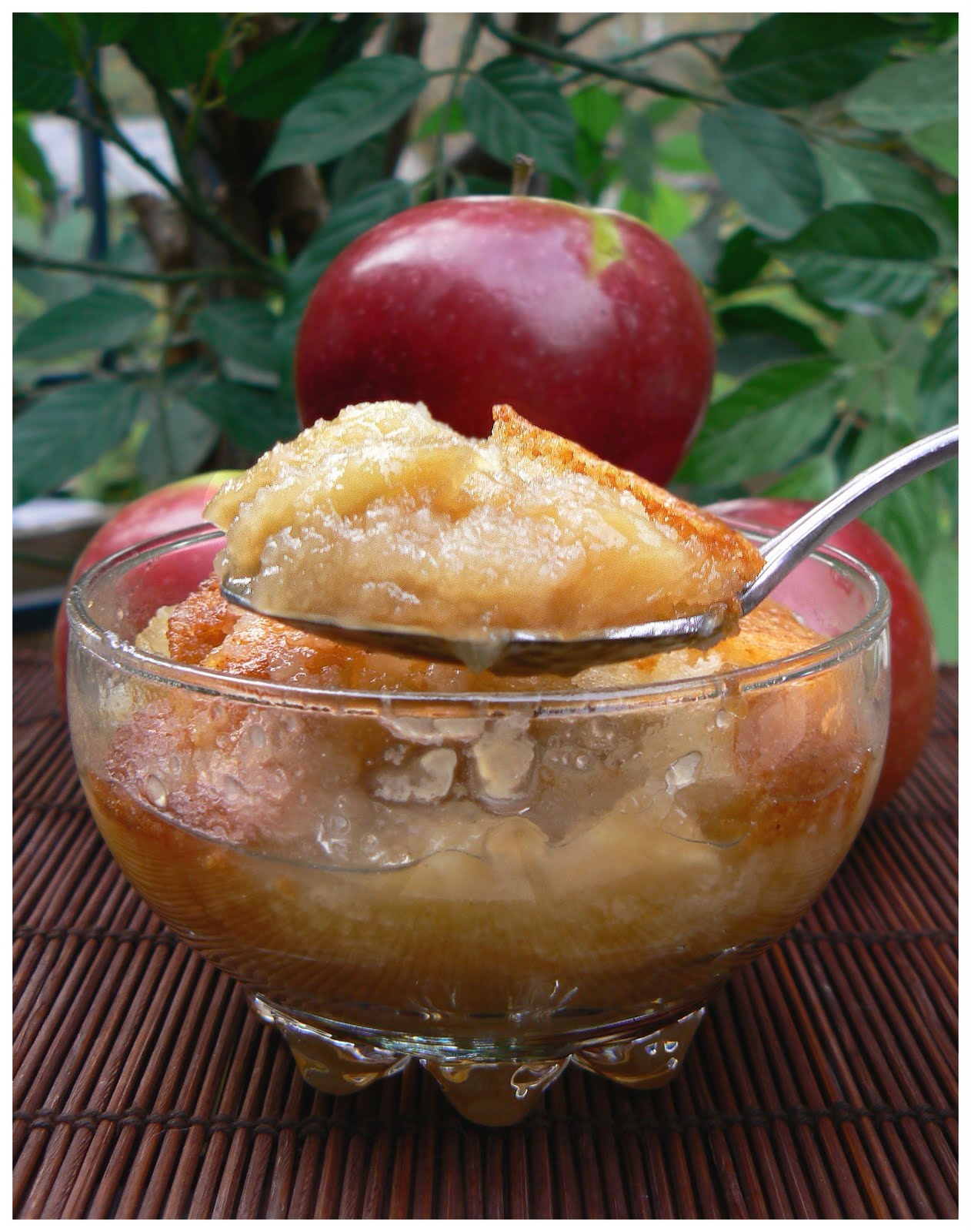 Le palais gourmand Pouding chômeur aux pommes et à l'érable