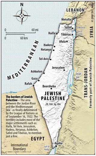 The quot;Mandate for Palestinequot; map of israel and palestine 1967. The quot;Mandate for Palestinequot;