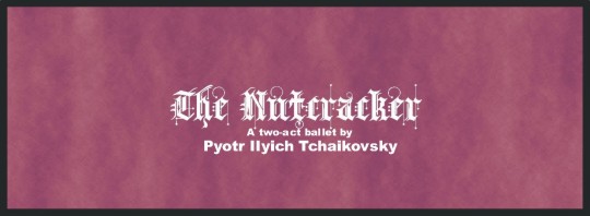THE NUTCRACKER ................. THE INVESTMENT