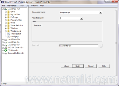 Download, Simpan, Copy isi situs dengan HTTrack HTTrack 2 Download, Simpan, Copy isi situs dengan HTTrack