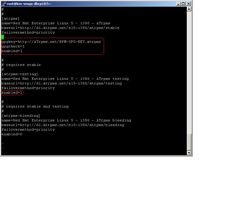 Configuring RPM Forge Repo: