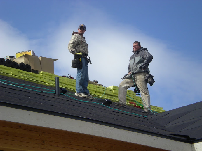 Jeremy & Tom roofing!