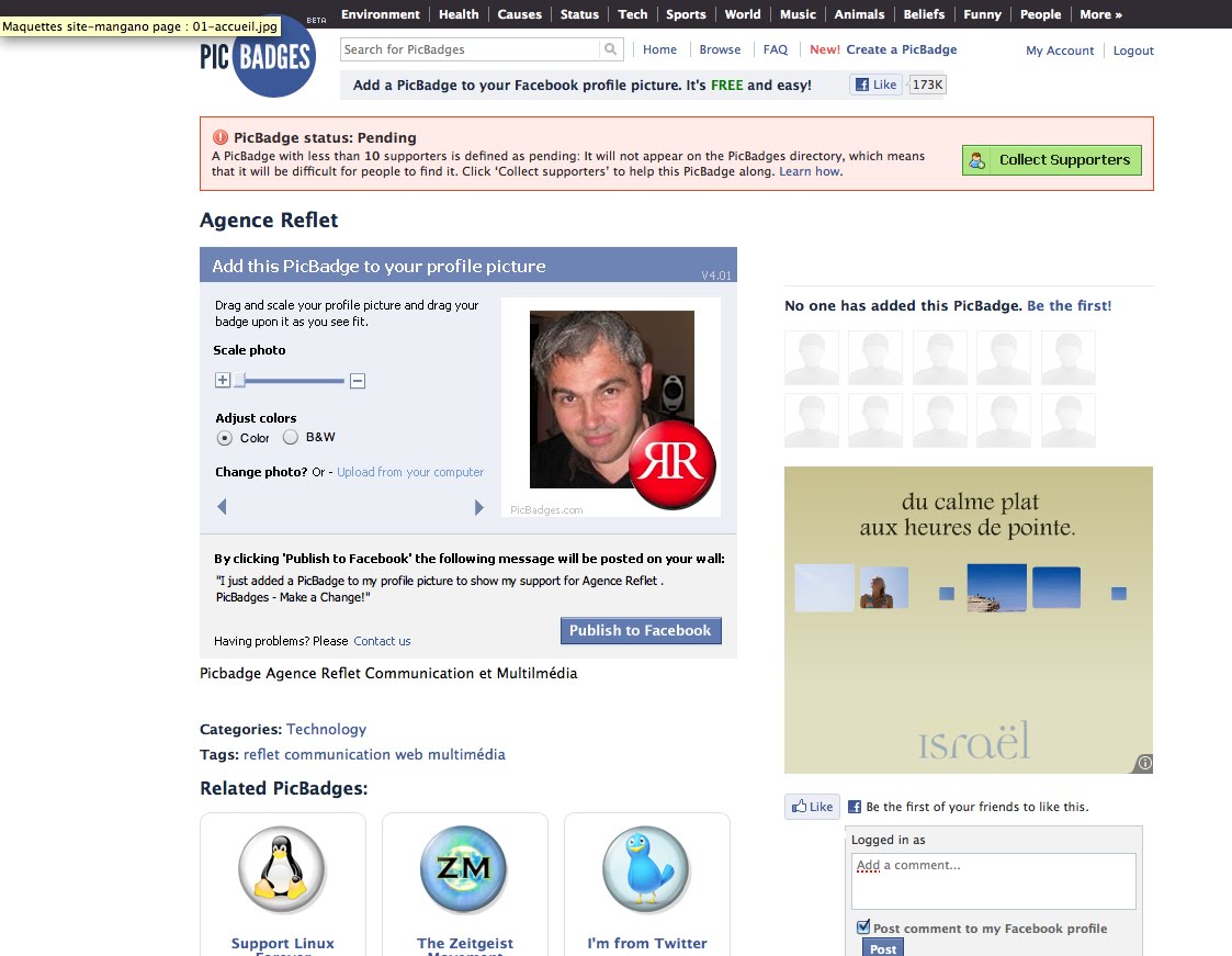 Picbadges Nouvel Outil Facebook Tendance