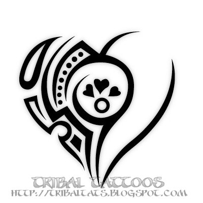 Tribal Tattoo Images on Tattoo Sam Liok Kiu 10 Unique Designs Of Tribal Heart Tattoos