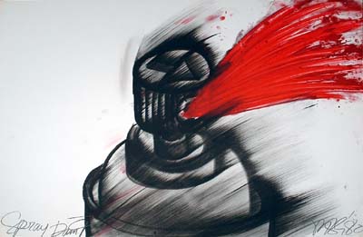 And speaking of spray paint,