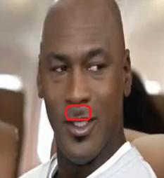 Michael Jordan Moustache