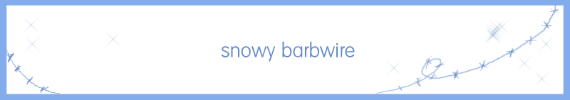 snowed barbwire