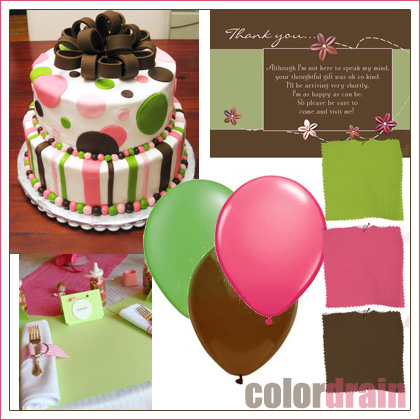  color scheme for baby showers weddings and even birthday parties