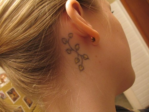 tattoos of stars on neck. neck tattoos stars and flowers. by tatkobarba on Nov.22, 2009, 