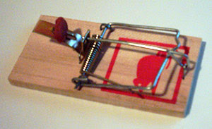 Spring-Loaded Bar Mouse Trap