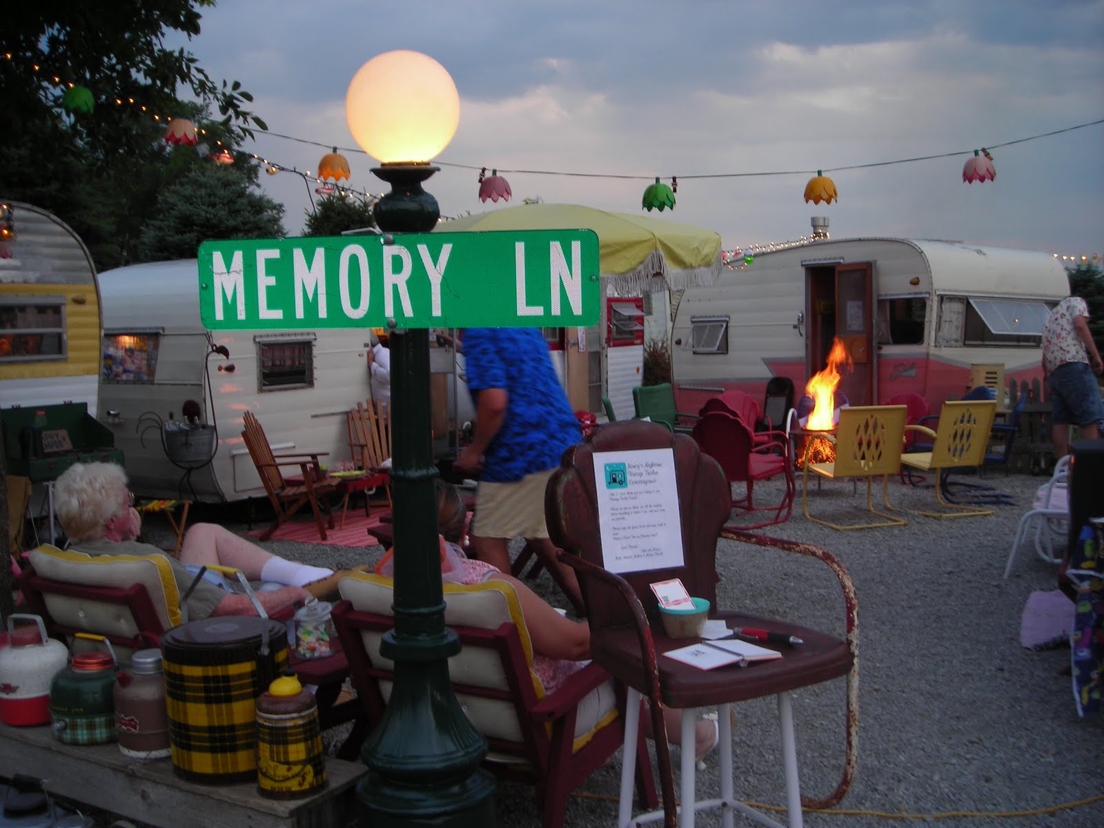 Nancy's Vintage Trailers Memory Lane down my Little Vintage Trailer Park