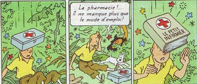 Translation: I don't know first aid