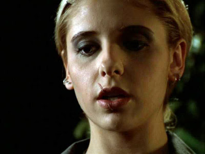 Still wears make-up - she hasn't given up on the pretty