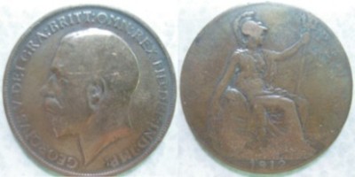 1912 One Penny KING GEORGE V,