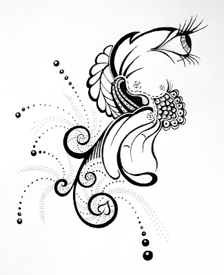 Whole Hearted Half Tone: Ink Blot illustration by Lani Mathis and Michael Ayers