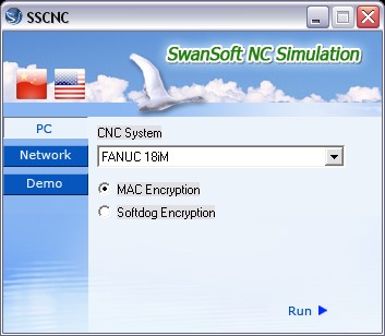 Swansoft CNC приветствен прозорец C.N.C симулатор
