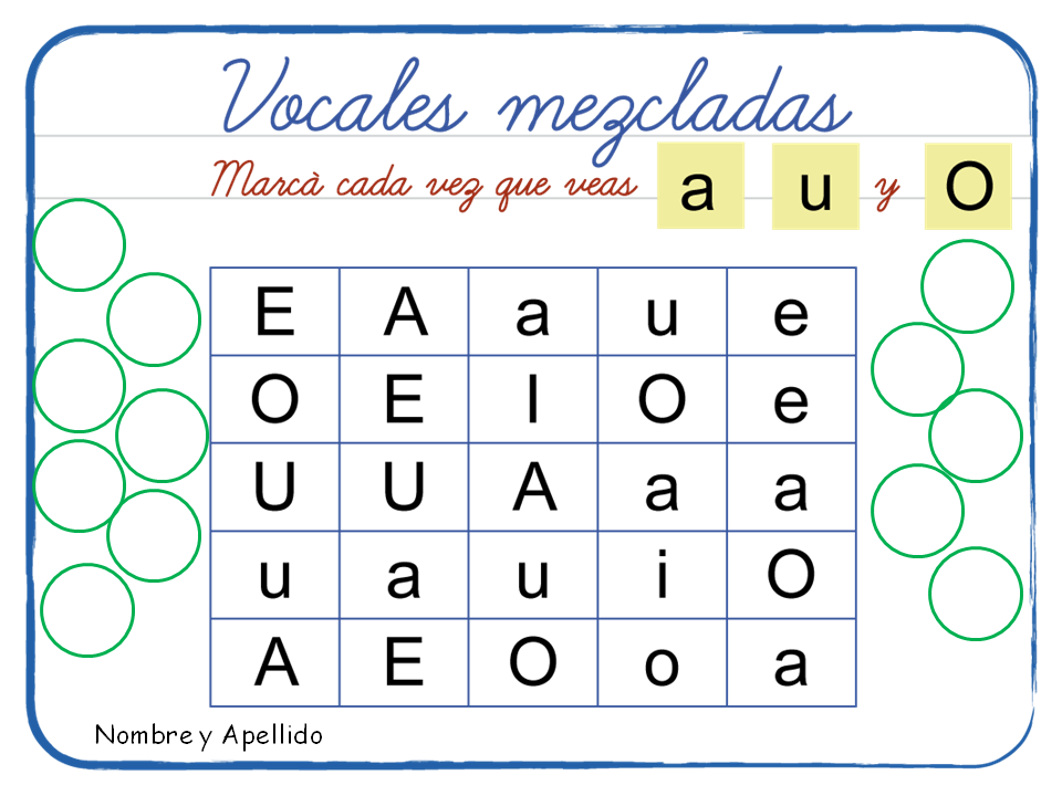 Informática para niños: 1º | Vocales en Power Point