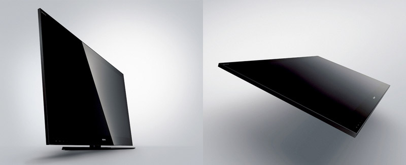 sony bravia, monolithic design