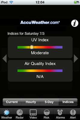 Accuweather iPhone application accuweather, iphone, ipod touch