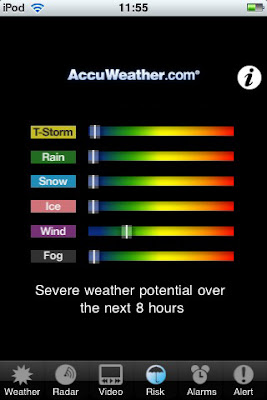 Accuweather iPhone application accuweather, iphone, ipod touch