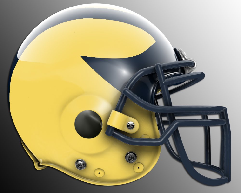 Helmetz Chrome Michigan helmet spotted mgoblog