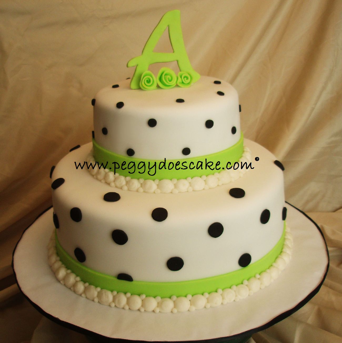 Black And White Polka Dot Sheet Cake Black And White Polka Dot Sheet Cake