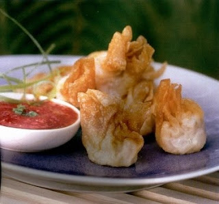 Wantán frito recetas
