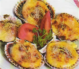 Conchitas gratinadas recetas