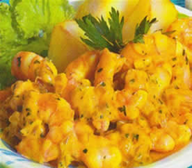 Ají de langostinos recetas