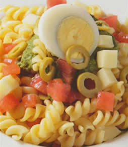 Ensalada de fideos con pesto recetas