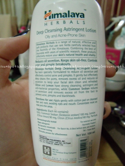 Astringent Lotion