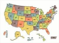 Us Map States Abbreviations