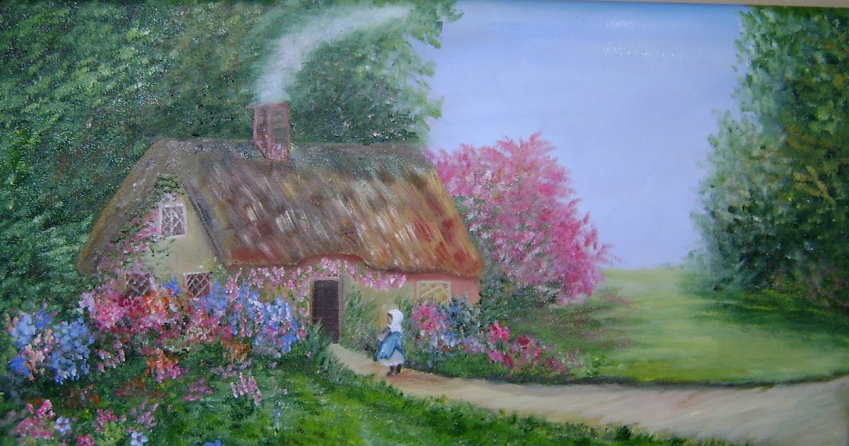 EvilinhArt: pintura a óleo cabana