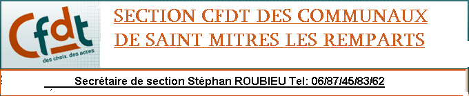 Section CFDT-SAINT MITRE LES REMPARTS