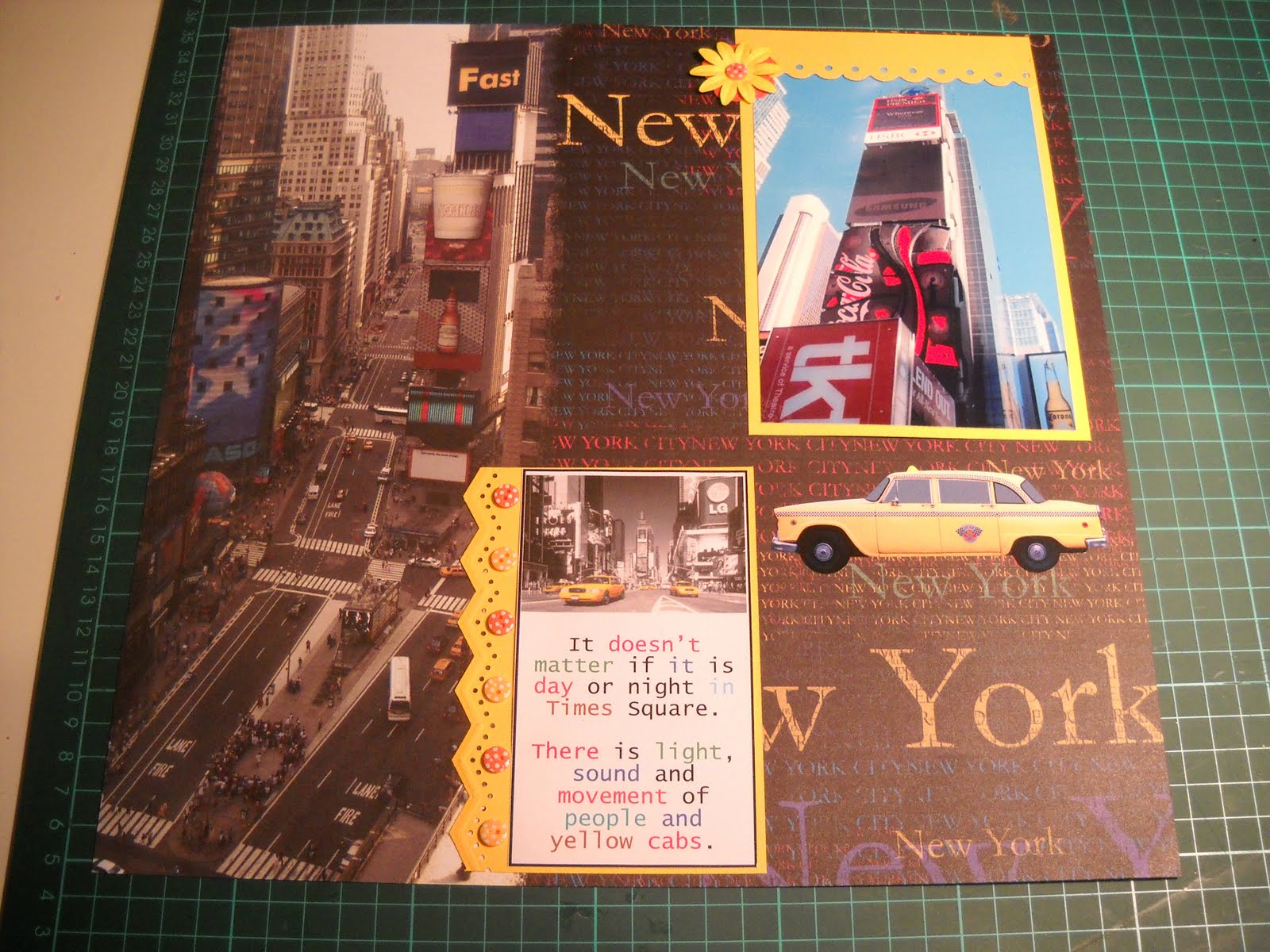 Scrapbooking New York City Page 2 Times Square