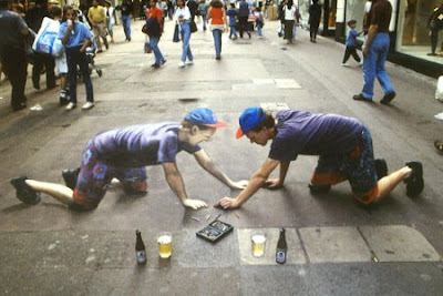 julian beever y copia