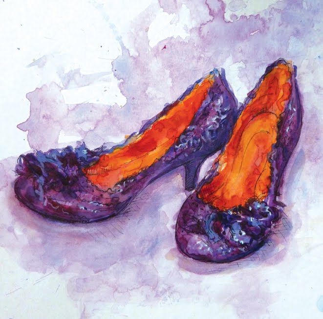 Finished Birthday Shoes