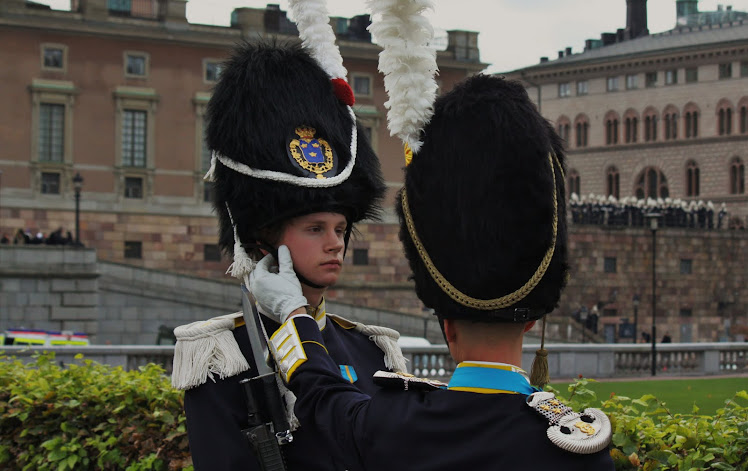 OPENING CEREMONIES OF THE SWEDISH PARLIAMENT (Oct. 5, 2010) Troop Inspection