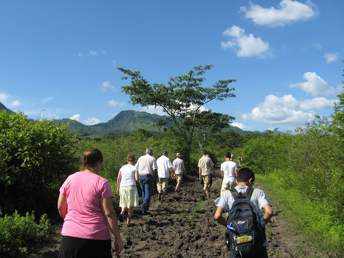 The muddy trek