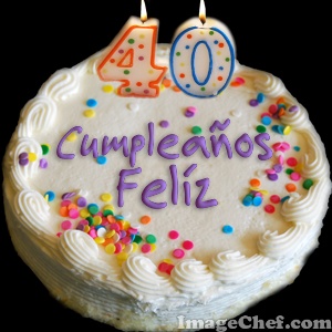 Feliz Cumple NANY Torta+40