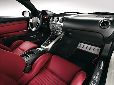 Fiat 500 Sport interior. Alfa Romeo 8C Spider interior