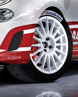 The Abarth 500 R3T Rally version of the Fiat 500 Abarth