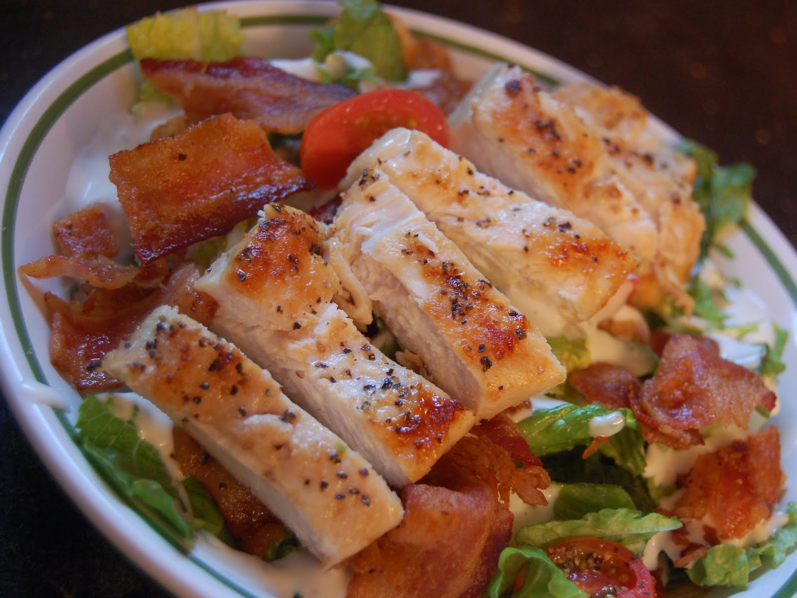 Cassie Craves Chicken BLT Salad with Buttermilk Dressing
