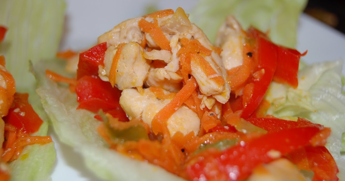 Cassie Craves Sesame Ginger Chicken Lettuce Wraps