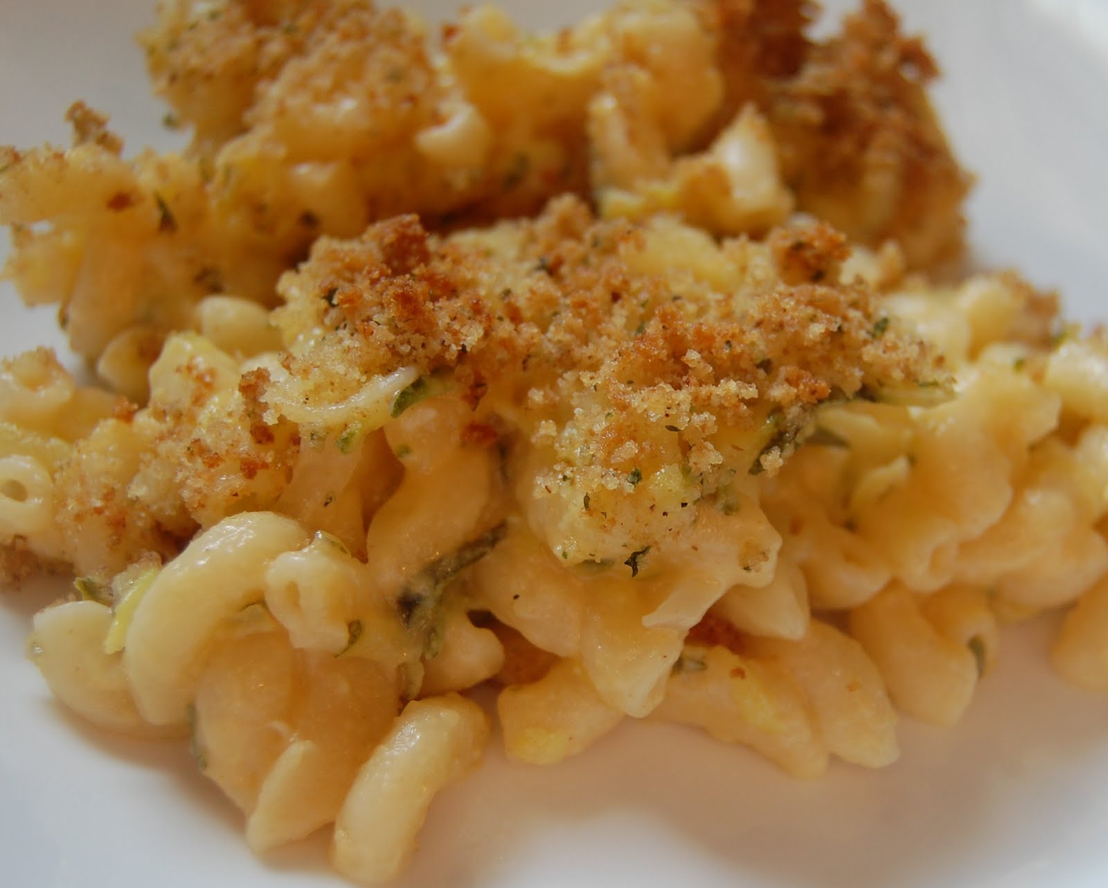 Cassie Craves Zucchini Week Baked Zucchini Macaroni and Cheese