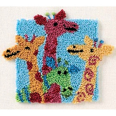 giraffes punch needle kit 702995