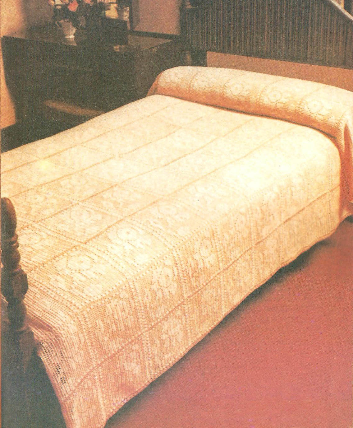 Motifli dantel yatak örtüsü Melekler Mekanı FORUM